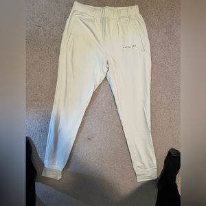 Alphalete White Premium Joggers Size L